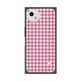 プレミアムスクエアケース with SnapMag［ Checkered Pink - ギンガムチェック ピンク ］