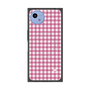 プレミアムスクエアケース with SnapMag［ Checkered Pink - ギンガムチェック ピンク ］