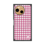 プレミアムスクエアケース with SnapMag［ Checkered Pink - ギンガムチェック ピンク ］