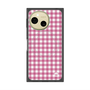 プレミアムスクエアケース with SnapMag［ Checkered Pink - ギンガムチェック ピンク ］