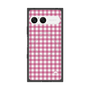 プレミアムスクエアケース with SnapMag［ Checkered Pink - ギンガムチェック ピンク ］