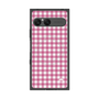 プレミアムスクエアケース with SnapMag［ Checkered Pink - ギンガムチェック ピンク ］