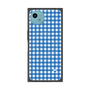 プレミアムスクエアケース with SnapMag［ Checkered Blue - ギンガムチェック ブルー ］