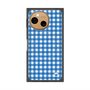 プレミアムスクエアケース with SnapMag［ Checkered Blue - ギンガムチェック ブルー ］