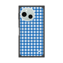プレミアムスクエアケース with SnapMag［ Checkered Blue - ギンガムチェック ブルー ］