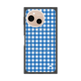 プレミアムスクエアケース with SnapMag［ Checkered Blue - ギンガムチェック ブルー ］