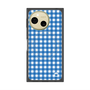 プレミアムスクエアケース with SnapMag［ Checkered Blue - ギンガムチェック ブルー ］