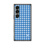 プレミアムスクエアケース with SnapMag［ Checkered Blue - ギンガムチェック ブルー ］