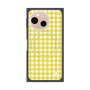 プレミアムスクエアケース with SnapMag［ Checkered Yellow - ギンガムチェック イエロー ］