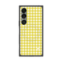 プレミアムスクエアケース with SnapMag［ Checkered Yellow - ギンガムチェック イエロー ］
