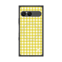 プレミアムスクエアケース with SnapMag［ Checkered Yellow - ギンガムチェック イエロー ］