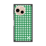 プレミアムスクエアケース with SnapMag［ Checkered Green - ギンガムチェック グリーン ］