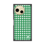 プレミアムスクエアケース with SnapMag［ Checkered Green - ギンガムチェック グリーン ］