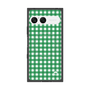 プレミアムスクエアケース with SnapMag［ Checkered Green - ギンガムチェック グリーン ］