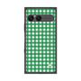 プレミアムスクエアケース with SnapMag［ Checkered Green - ギンガムチェック グリーン ］