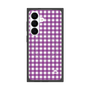 プレミアムスクエアケース with SnapMag［ Checkered Purple - ギンガムチェック パープル ］
