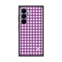 プレミアムスクエアケース with SnapMag［ Checkered Purple - ギンガムチェック パープル ］
