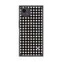 プレミアムスクエアケース with SnapMag［ Checkered Purple - ギンガムチェック ブラック ］