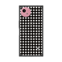 プレミアムスクエアケース with SnapMag［ Checkered Purple - ギンガムチェック ブラック ］