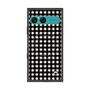 プレミアムスクエアケース with SnapMag［ Checkered Purple - ギンガムチェック ブラック ］