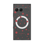 プレミアムスクエアケース with SnapMag［ Dippin dots Red - ディッピンドッツ レッド ］