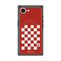 プレミアムスクエアケース with SnapMag［ Racing checkered flag Red - レーシングチェッカーフラッグ レッド ］