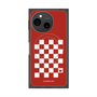 プレミアムスクエアケース with SnapMag［ Racing checkered flag Red - レーシングチェッカーフラッグ レッド ］
