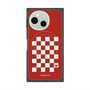 プレミアムスクエアケース with SnapMag［ Racing checkered flag Red - レーシングチェッカーフラッグ レッド ］