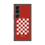 プレミアムスクエアケース with SnapMag［ Racing checkered flag Red - レーシングチェッカーフラッグ レッド ］