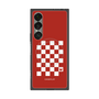 プレミアムスクエアケース with SnapMag［ Racing checkered flag Red - レーシングチェッカーフラッグ レッド ］