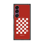 プレミアムスクエアケース with SnapMag［ Racing checkered flag Red - レーシングチェッカーフラッグ レッド ］