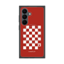 プレミアムスクエアケース with SnapMag［ Racing checkered flag Red - レーシングチェッカーフラッグ レッド ］
