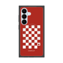 プレミアムスクエアケース with SnapMag［ Racing checkered flag Red - レーシングチェッカーフラッグ レッド ］