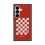 プレミアムスクエアケース with SnapMag［ Racing checkered flag Red - レーシングチェッカーフラッグ レッド ］