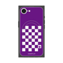 プレミアムスクエアケース with SnapMag［ Racing checkered flag Purple - レーシングチェッカーフラッグ パープル ］