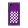 プレミアムスクエアケース with SnapMag［ Racing checkered flag Purple - レーシングチェッカーフラッグ パープル ］