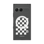 プレミアムスクエアケース with SnapMag［ Racing checkered flag White - レーシングチェッカーフラッグ ホワイト ］