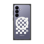 プレミアムスクエアケース with SnapMag［ Racing checkered flag White - レーシングチェッカーフラッグ ホワイト ］