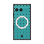 プレミアムスクエアケース with SnapMag［ CASEPLAY Crown dots Black - ケースプレイ・クラウン・ドッツ ブラック ］