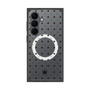 プレミアムスクエアケース with SnapMag［ CASEPLAY Crown dots Black - ケースプレイ・クラウン・ドッツ ブラック ］