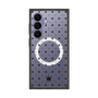 プレミアムスクエアケース with SnapMag［ CASEPLAY Crown dots Black - ケースプレイ・クラウン・ドッツ ブラック ］
