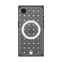 プレミアムスクエアケース with SnapMag［ CASEPLAY Crown dots White - ケースプレイ・クラウン・ドッツ ホワイト ］
