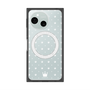 プレミアムスクエアケース with SnapMag［ CASEPLAY Crown dots White - ケースプレイ・クラウン・ドッツ ホワイト ］
