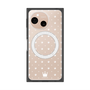 プレミアムスクエアケース with SnapMag［ CASEPLAY Crown dots White - ケースプレイ・クラウン・ドッツ ホワイト ］