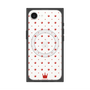 プレミアムスクエアケース with SnapMag［ CASEPLAY Crown dots Red - ケースプレイ・クラウン・ドッツ レッド ］