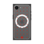 プレミアムスクエアケース with SnapMag［ CASEPLAY Crown dots Red - ケースプレイ・クラウン・ドッツ レッド ］