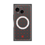 プレミアムスクエアケース with SnapMag［ CASEPLAY Crown dots Red - ケースプレイ・クラウン・ドッツ レッド ］