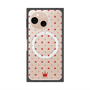 プレミアムスクエアケース with SnapMag［ CASEPLAY Crown dots Red - ケースプレイ・クラウン・ドッツ レッド ］