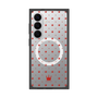 プレミアムスクエアケース with SnapMag［ CASEPLAY Crown dots Red - ケースプレイ・クラウン・ドッツ レッド ］