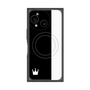 プレミアムスクエアケース with SnapMag［ CASEPLAY Bi-Colors Black & White - ケースプレイ・バイカラー ブラック＆ホワイト ］